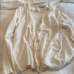 Long sleeve cream shirt